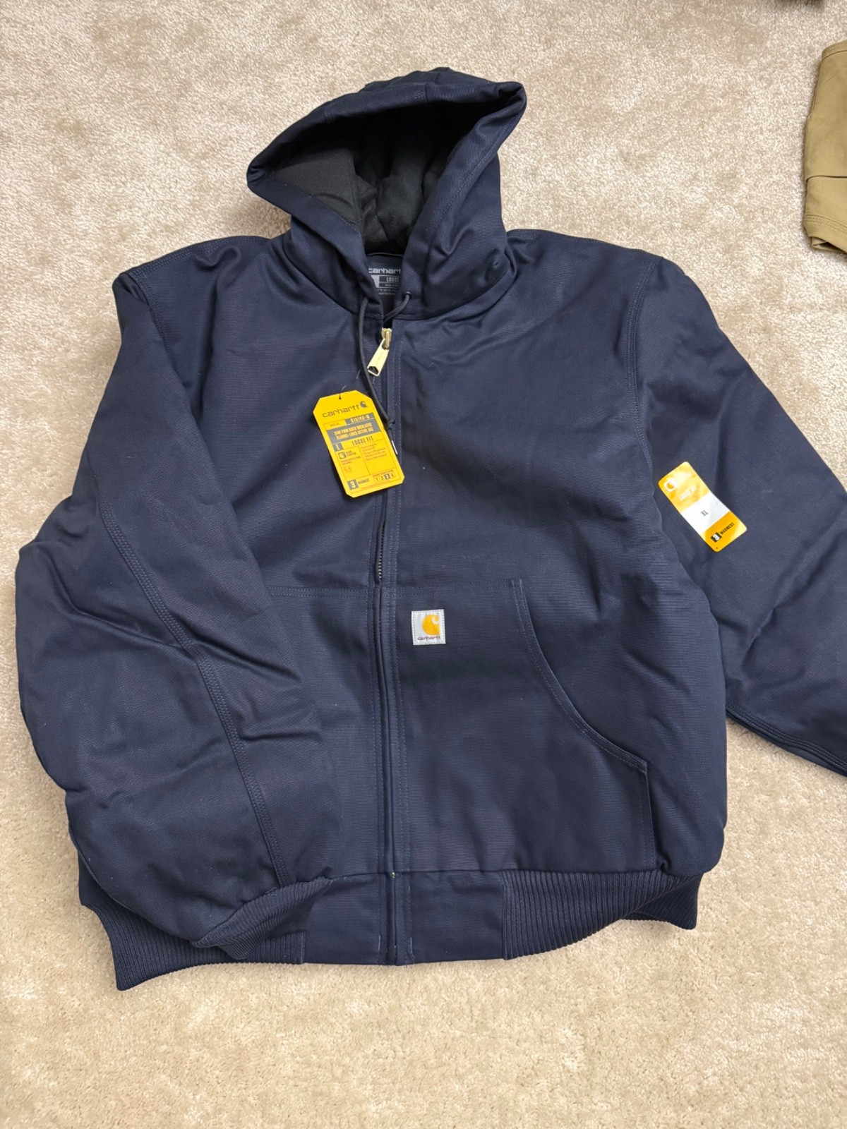 carhartt firm duck insulated flannel lined active jac