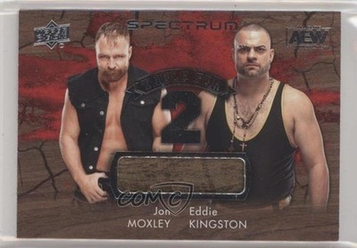 2021 Upper Deck AEW Spectrum Table for 2 Relics Jon Moxley Eddie Kingston 09q5