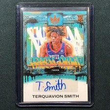 2023-24 Court Kings Terquavion Smith Fresh Paint Rookie Auto Amber 28/75