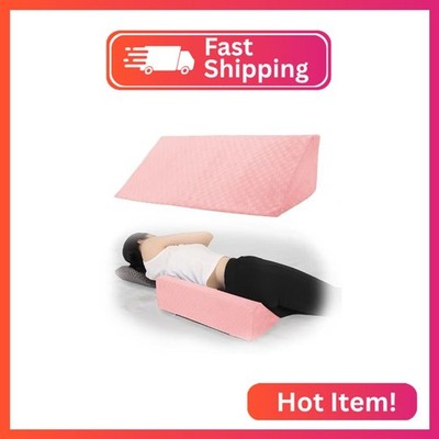 Jacobable Bed Wedge Pillow for Side Sleeping Foam Filled Body Positioning Triang