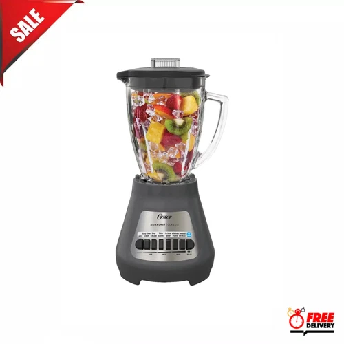 Oster Classic Series 8 Speed Blender with Durable All Metal Drive, Gray Color
