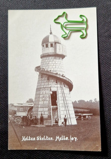 Vintage Real Photograph Postcard Helter Skelter Mells 1907 Near Frome Somerset