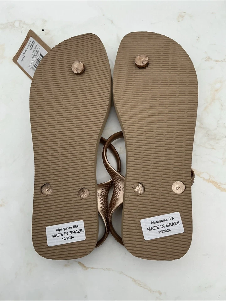 Chanclas Havaianas Mujer Urbana Tanga 4000039 Oro Rosa Talla: 6-9 NUEVO Foto 4 de 4