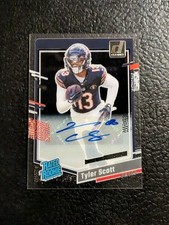 2023 Clearly Donruss #89 Tyler Scott Rated Rookie Autographs Chicago Bears