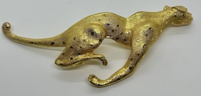 Christopher Ross Gold Cheetah Vintage Belt Buckle & Metallic  display picture 2