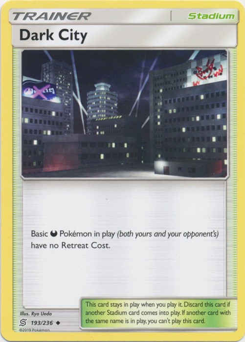 4x NM-Mint Dark City - 193/236 - Uncommon Pokemon Unified Minds