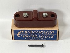 Vintage Consolidated Wire Porcelain Radio Lightning Arrester in Box, Made in USA