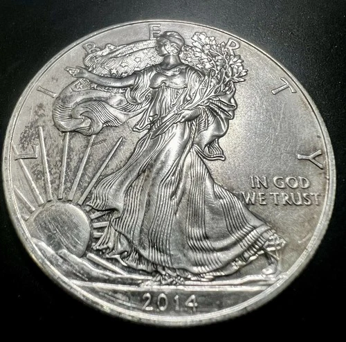 U.S. Mint 2014 American Eagle 1 oz Silver Coin .999 Fine Business Strike