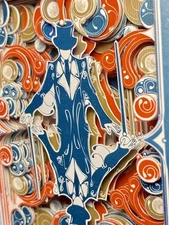 Dan & Dave Smoke & Mirrors V8 Blue Joker carved playing cards by Victor de Urda