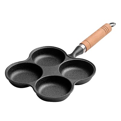 4 Loch Brat Topf Pfanne Antihaft Ei Pfannkuchen Steak Omelett Pfanne Frühstück