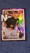 2021 Bowman Platinum Precious Elements Purple Nick Gonzales /250