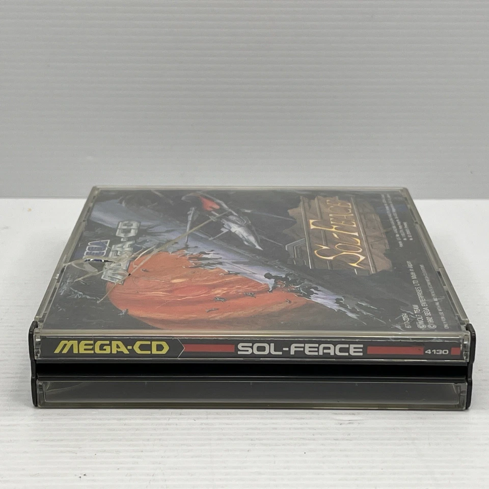 Sol-Feace Sega Mega CD - Case & Manual ONLY - NO GAME! - Image 3 of 4