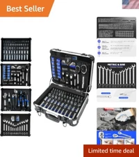 Mechanic Tool Set, 240-Pieces Universal Household Auto Repair Tool Kit with H...