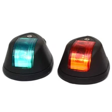 Perko Boat Side Lights 0254B00DP1 | Vertical 12V Red Green (Set of 2)