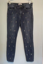 Sundance Primrose Blue Wash Sequin Party Just For Fun Jeans Sz 30