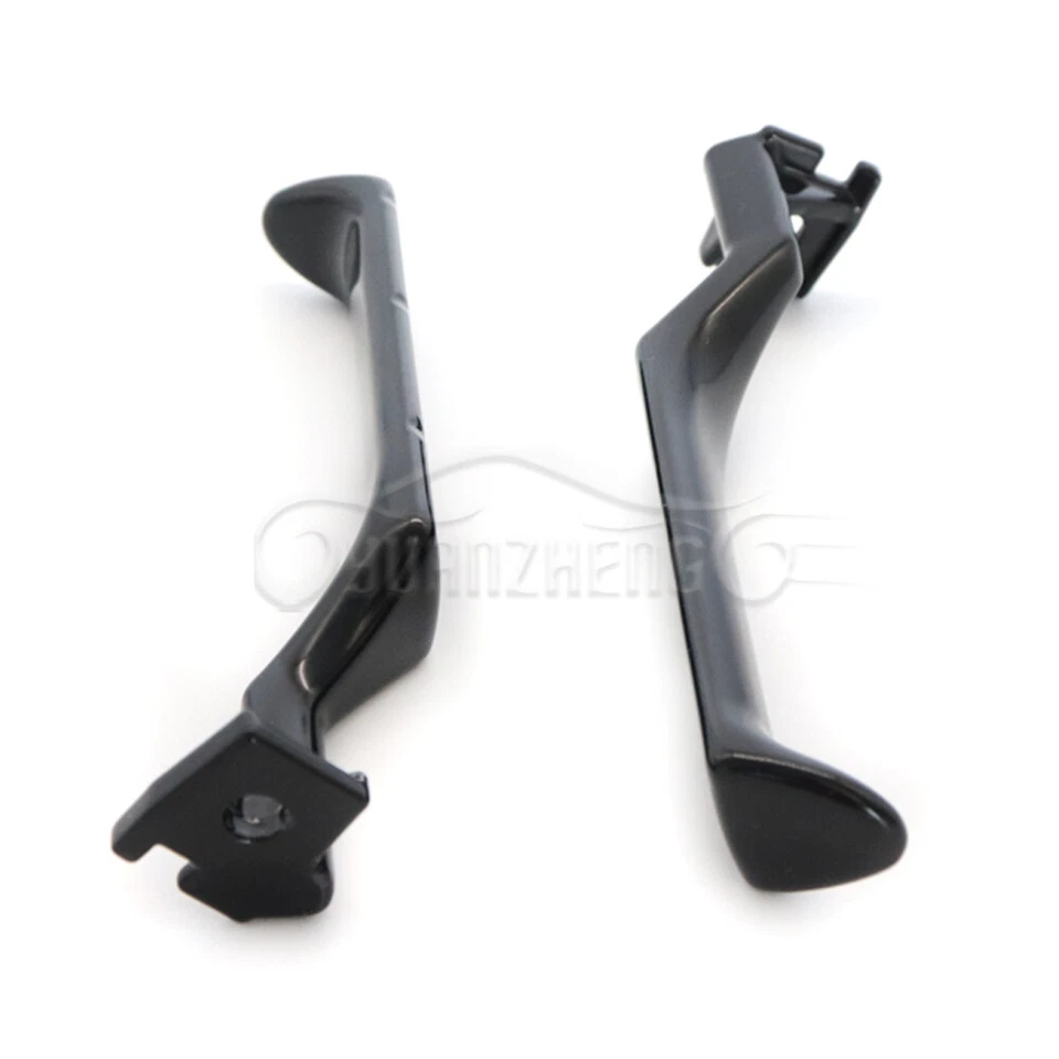 Nuevo par de manijas de puerta interiores de metal negro izquierda derecha para Ford F150 F250 F350 1987-1996 Foto 2 de 4
