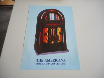 Englischer Flyer für Sound Leisure Musikboxen The Americana