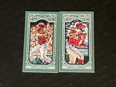 BRYCE HARPER 2013 GYPSY QUEEN MINI BASE & IMAGE VARIATION SP #100 PHILLIES