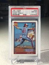1991 Topps Desert Shield Steve Frey #462 - PSA 10 - Montreal Expos