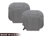 2002 02 Cadillac Escalade EXT Driver or Passenger Bottom LEATHER Seat Cover Gray