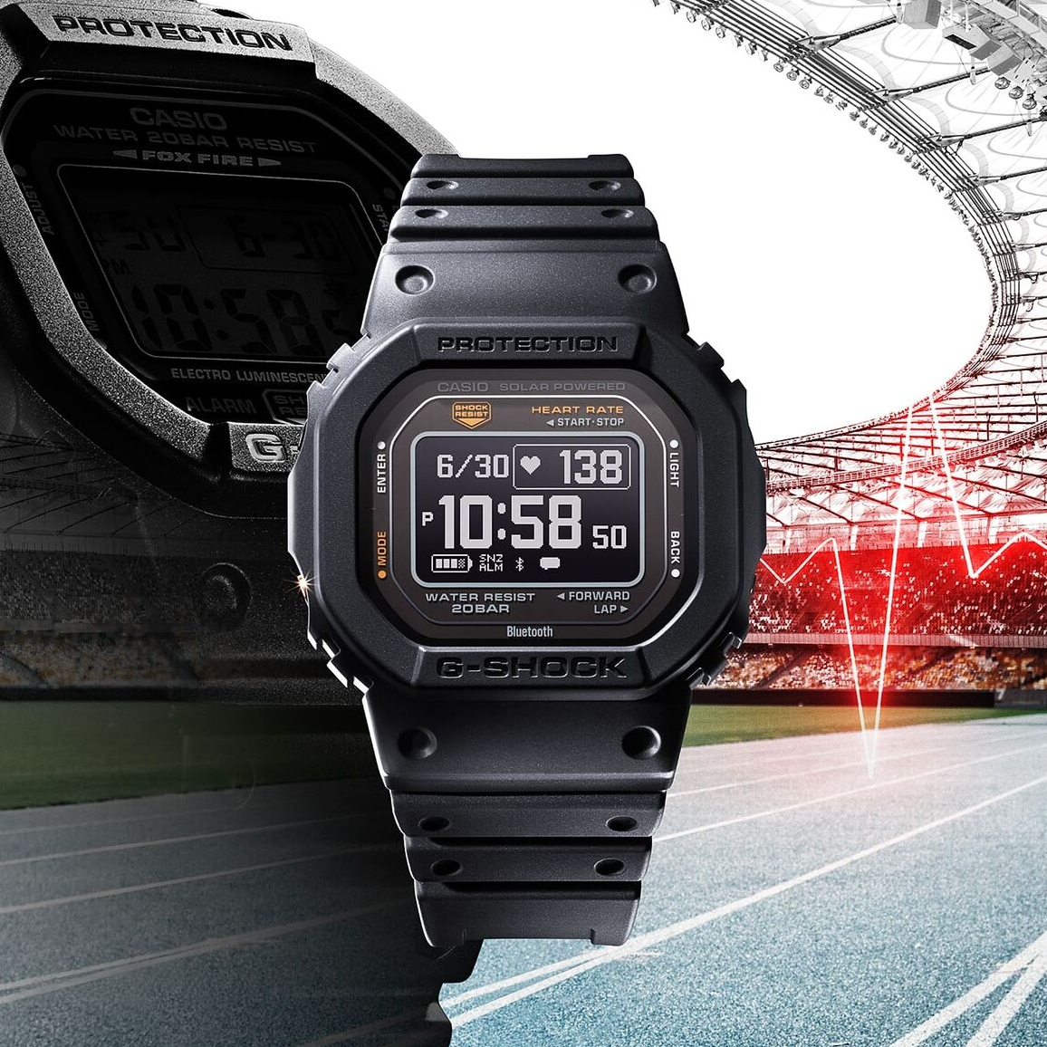 G-SHOCK・DW-H5600-1JR CASIO G-SHOCK DW-H5600-1JR G-SQUAD Bluetooth GPS Solar USB