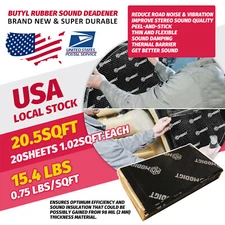Modigt Butyl Automotive Sound Deadener, 80mil 20sqft Car Sound Deadening Mat