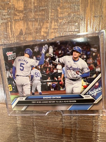 Shohei Ohtani 2024 TOPPS NOW 616 First in MLB History with 43/43 Season