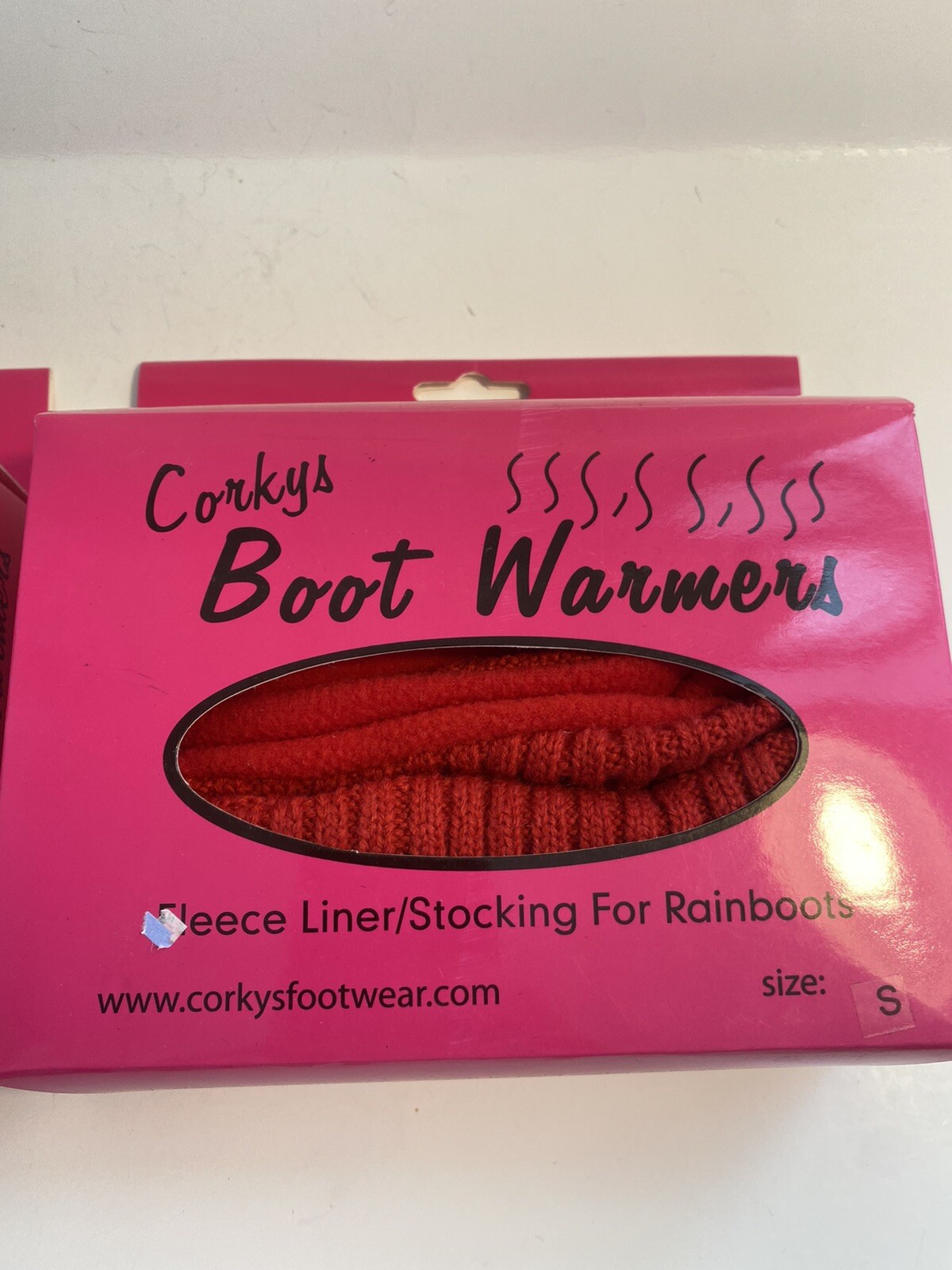 2 PAIR Corkys Womens Fleece Boot Warmer Sock Rain Cold Weather Boot
