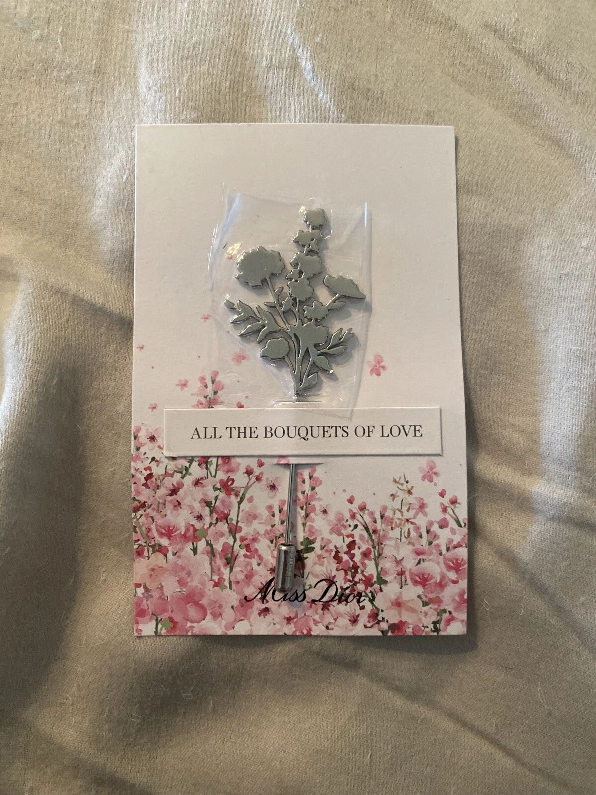 Pin Christian Dior Miss Dior Tous les Bouquets d'Amour   RARE