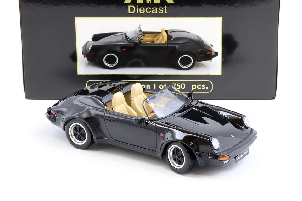 1:18 KK-Scale Porsche 911 Speedster 1989 Noir - Photo 2/4