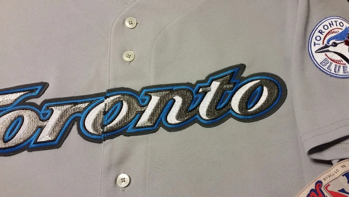 Authentic! Majestic SIZE 56 3XL, TORONTO BLUE JAYS, ROAD GRAY, ON FIELD  Jersey