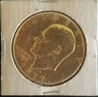 Eisenhower dollar Gold Plated 1977 Uncerculated | eBay