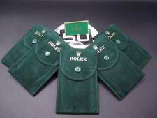 NICE 1PC. UNUSED AUTHENTIC ROLEX GREEN SOFT VELVET TRAVEL POUCH 4447844.8064