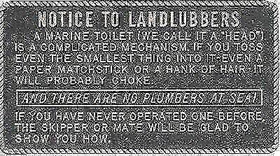 Bernard Engraving Fun Plaque Notice To Landlubbers 3'' W x 5.5'' H FP003