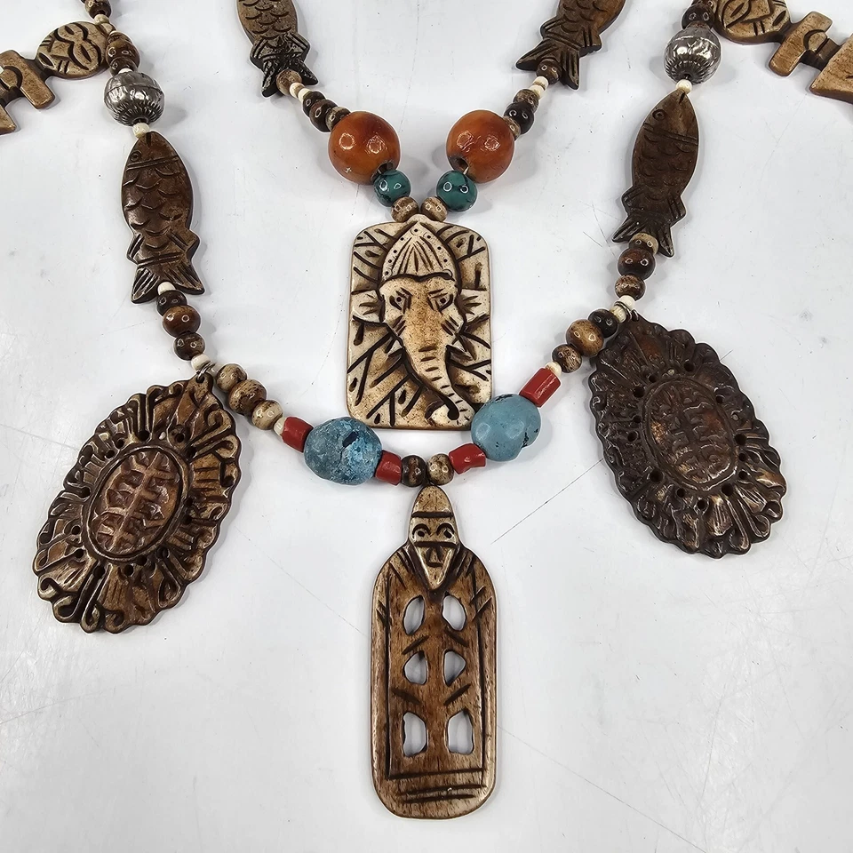 Collar Chunky India Multimedia 2 Hilos Distintivo Foto 2 de 4