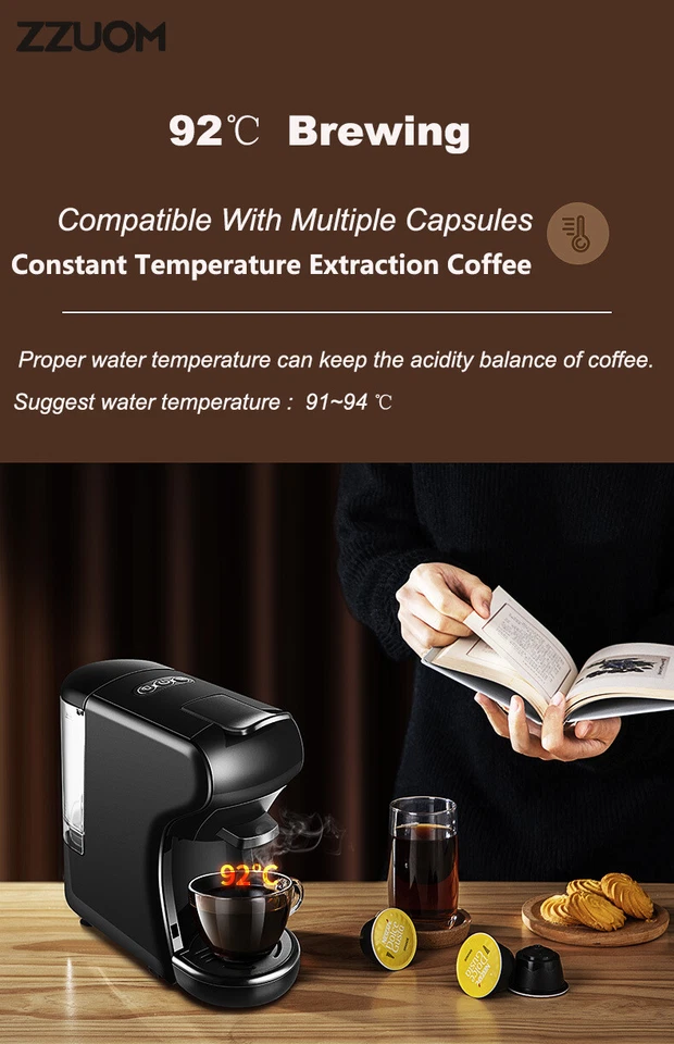 ZZOUM Kaffeemaschine Kaffeeautomat  Mini Nespresso Maschine Kaffeemaschine  - Bild 3 von 4