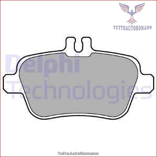 LP2289 Kit pastiglie pattini freno Delphi Posteriore per INFINITI QX30 Q30 MERC