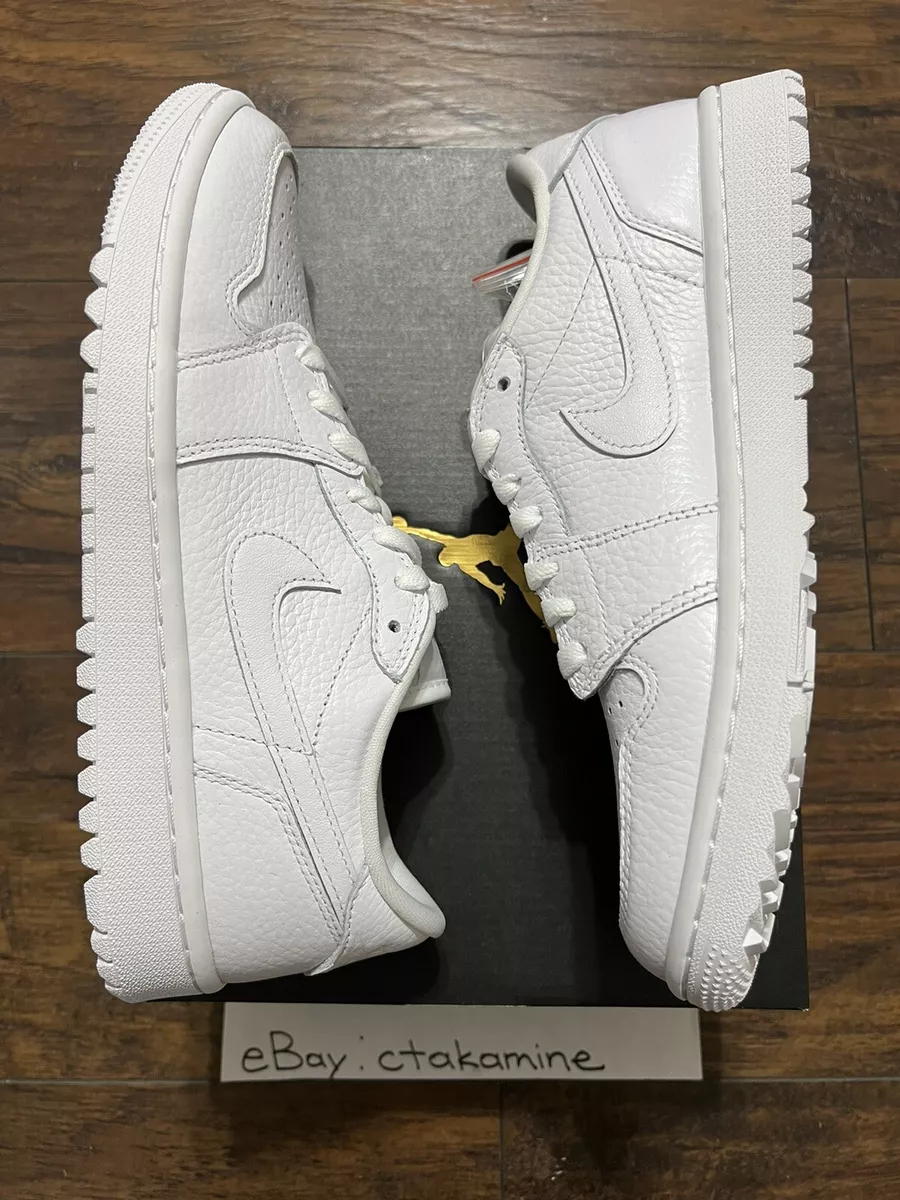 Nike Air Jordan 1 Low Golf Triple White Soft Spike US Men’s 8 / Women’s 9.5  NEW