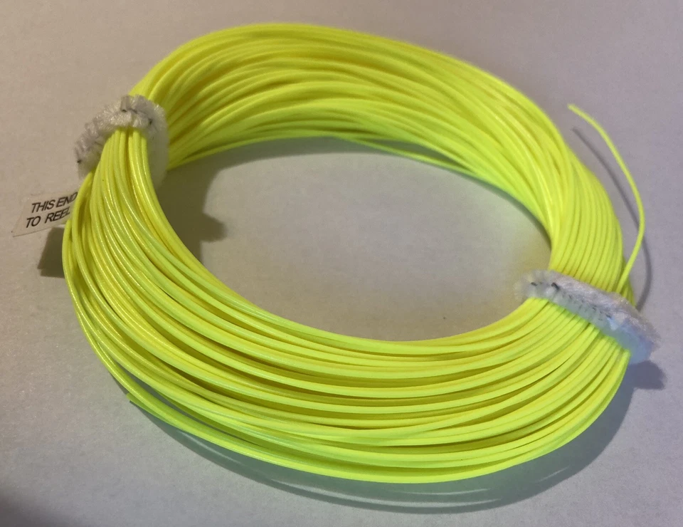 Nueva línea de pesca con mosca flotante WF 5WT (todo uso) amarillo fluoro - 100 pies  Foto 3 de 4