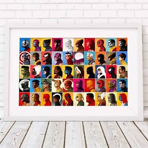 MARVEL SUPERHERO DEADPOOL POSTER PICTURE PRINT Sizes A5 to A0 **NEW**
