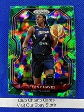 2021 #87 Tiffany Hayes Panini WNBA Panini Prizm Green Ice Prizm Dream