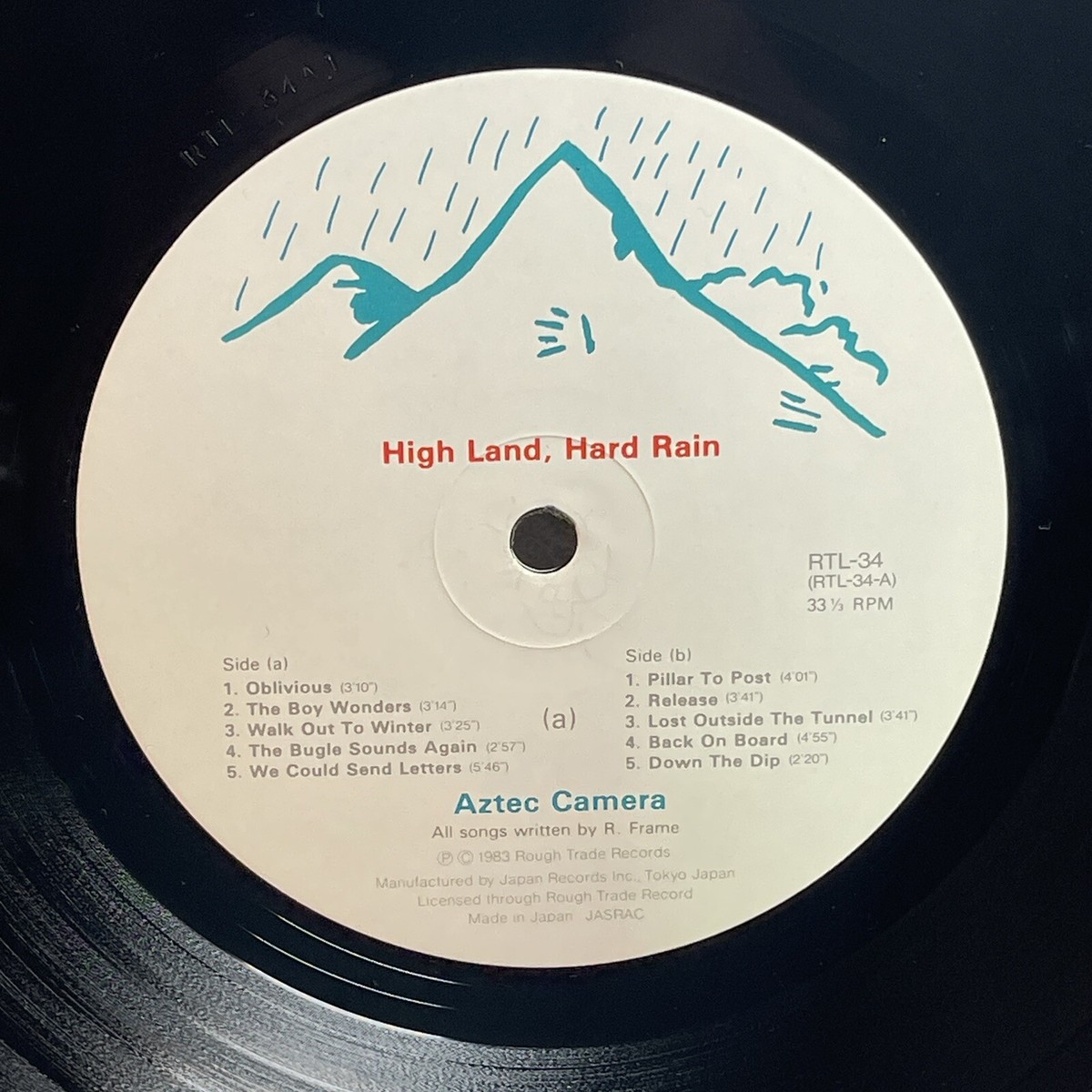 Aztec Camera – High Land, Hard Rain/LP 1983 Rough Trade RTL-34