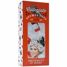 University of MIAMI Hurricanes Shower Cap Collegiate College bonnet