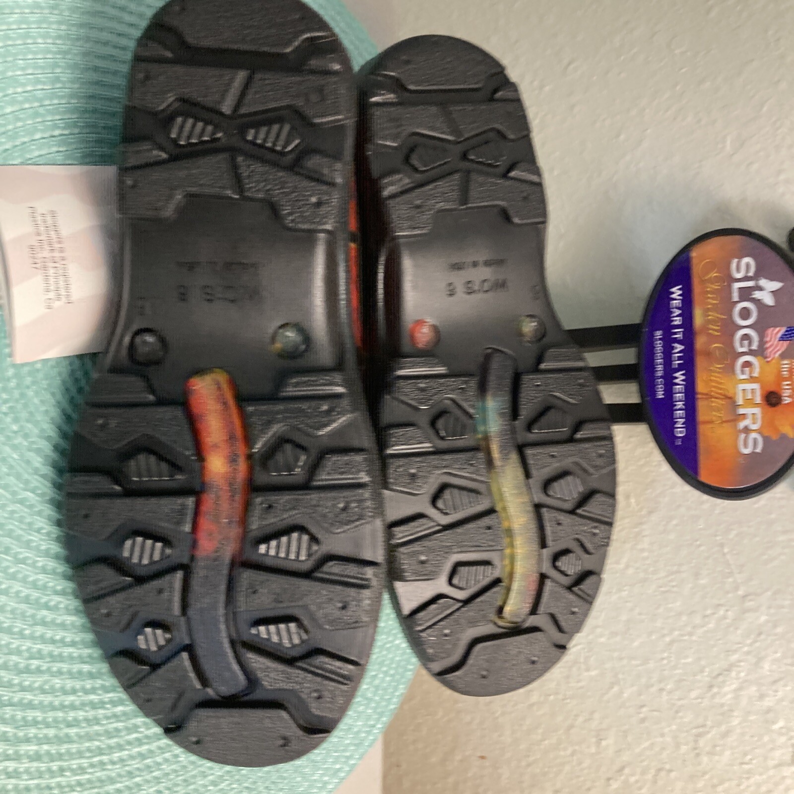 Sloggers Women’s Waterproof Gardening Shoes Multicolor with Flowers Sz 6 NWT