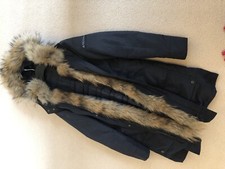 Peuterey Fur Trim Parka Coat Size 10/12