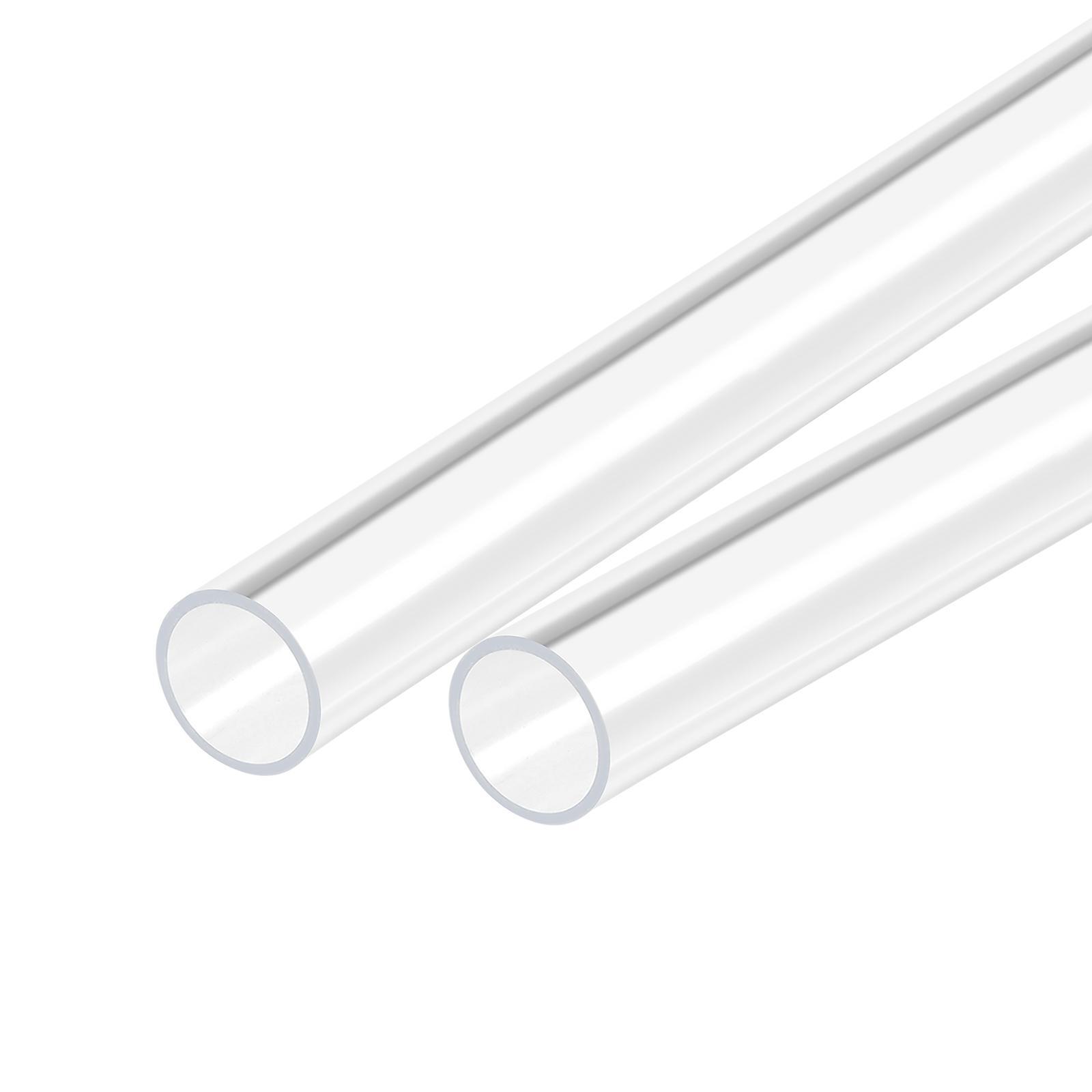 2pcs Acrylic Pipe Clear Round Tube 17mm ID 20mm OD 18" for Lamps and Lanterns eBay