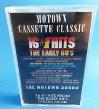16 1 Hits from the Early 60's Cassette  The Motown Sound  Rare  Free Shipping  