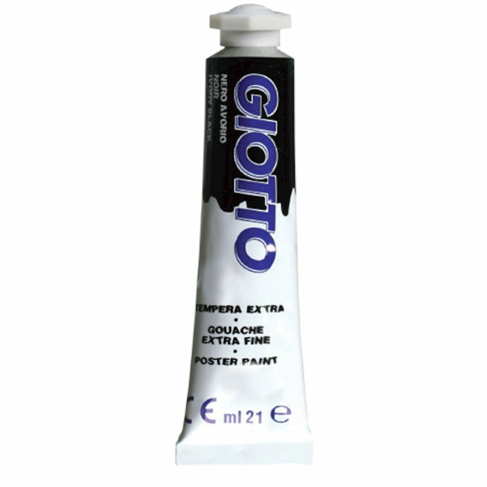 TUBO TEMPERA GIOTTO 21 ML. NERO FILA