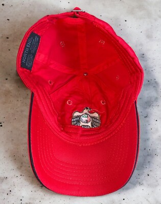 Casquette de baseball football FLY EMIRATES AIRLINE rouge sangle réglable