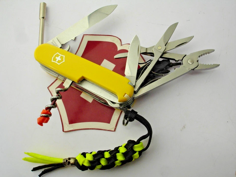 Raro Victorinox Swiss Army Cybertool M 32 Funciones Amarillo Die Post CASI COMO NUEVO Foto 2 de 4